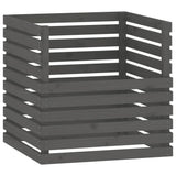 Vidaxl Compost Bin 80x80x78 cm Solid Pine Grey
