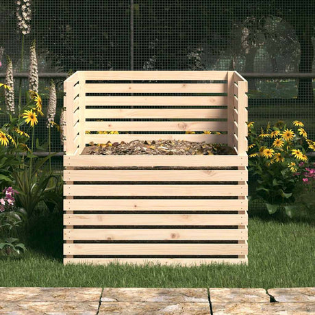 Vidaxl Compost Bin 100x100x102 cm Solid fyrretræ
