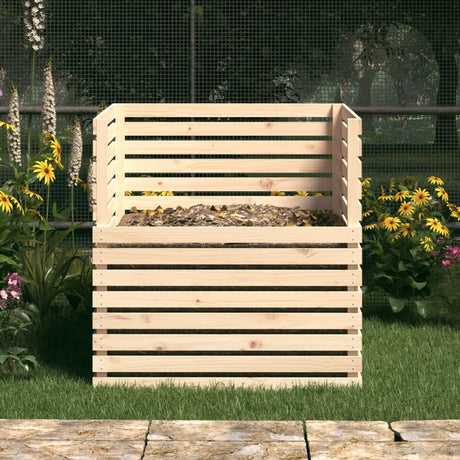 Vidaxl Compost Bin 100x100x102 cm Solid fyrretræ