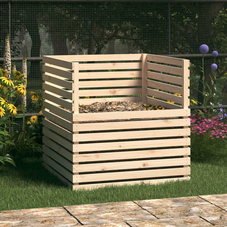 Vidaxl Compost Bin 100x100x102 cm Solid fyrretræ