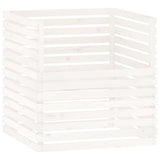 Vidaxl Compost Bin 100x100x102 cm Solid Pine White