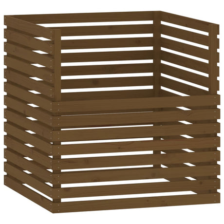 Vidaxl Compost Bin 100x100x102 cm Solid fyrretræbrun