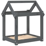 Vidaxl Dog Basket 61x50x70 cm Solid Pine Grey