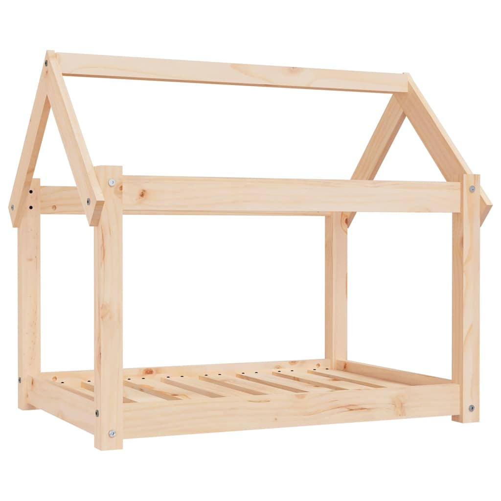 Vidaxxl hundeseng 81x60x70 cm massiv fyrretræ