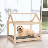 Vidaxxl hundeseng 81x60x70 cm massiv fyrretræ