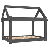 Vidaxl Dog Basket 81x60x70 cm Solid Pine Grey