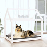 Vidaxl Dog Basket 101x70x90 cm Solid Pine White