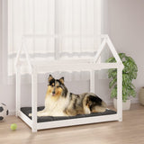 Vidaxl Dog Basket 101x70x90 cm Solid Pine White
