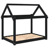 Vidaxl Dog Basket 101x70x90 cm Solid fyrretræ sort