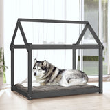 Vidaxl Dog Basket 111x80x100 cm Solid fyrretræ