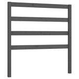 Vidaxl hoofdbord 95x4x100 cm massief grenenhout grijs