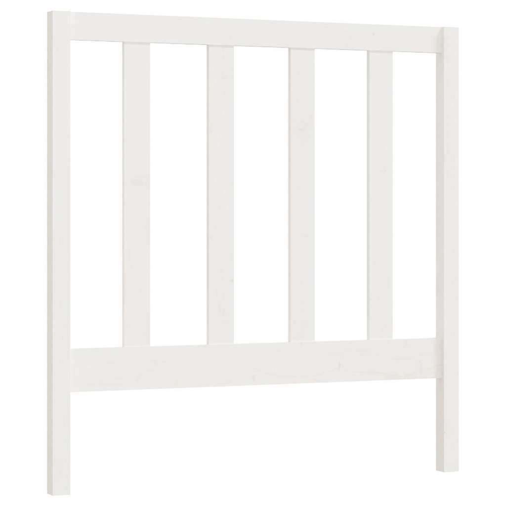 Vidaxl hoofdbord 95x4x100 cm massief grenenhout wit
