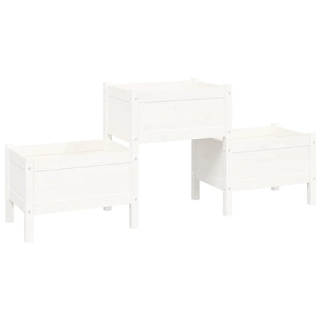 VIDAXL Planlægningsboks 178.5x44x75 cm Solid Pine White