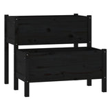 Vidaxl Planning Box 84.5x84x75 cm Solid Pine Black