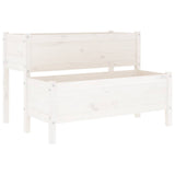 VIDAXL Planlægningsboks 110x84x75 cm solid fyrhvide