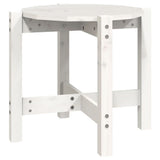 Vidaxl salontafel ø 52,5x45 cm massief grenenhout wit