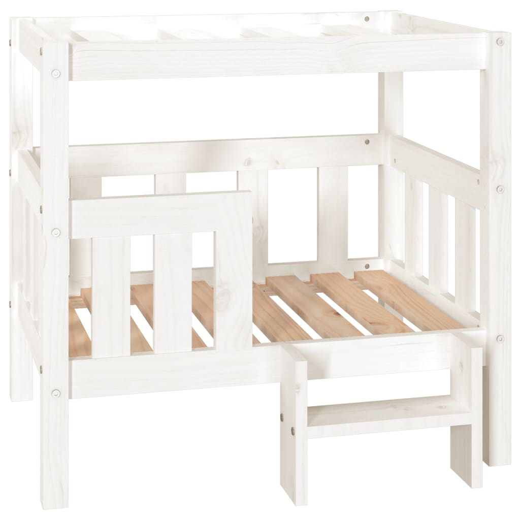 Vidaxl Dog Basket 75.5x63.5x70 cm Solid Pine White