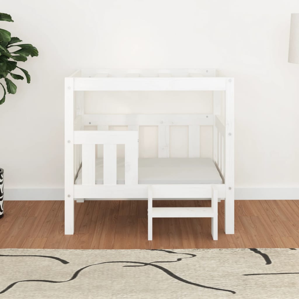 Vidaxl Dog Basket 75.5x63.5x70 cm Solid Pine White