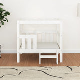 Vidaxl Dog Basket 75.5x63.5x70 cm Solid Pine White