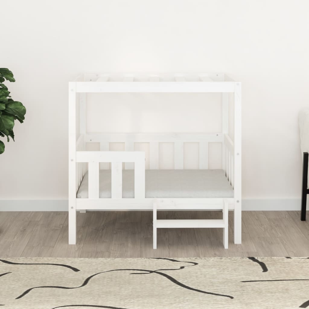 Vidaxl Dog Basket 95.5x73.5x90 cm Solid Pine White