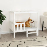 Vidaxl Dog Basket 95.5x73.5x90 cm Solid Pine White
