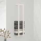 Vidaxl håndklæde rack 23x18x110 cm solid fyrretræ hvid