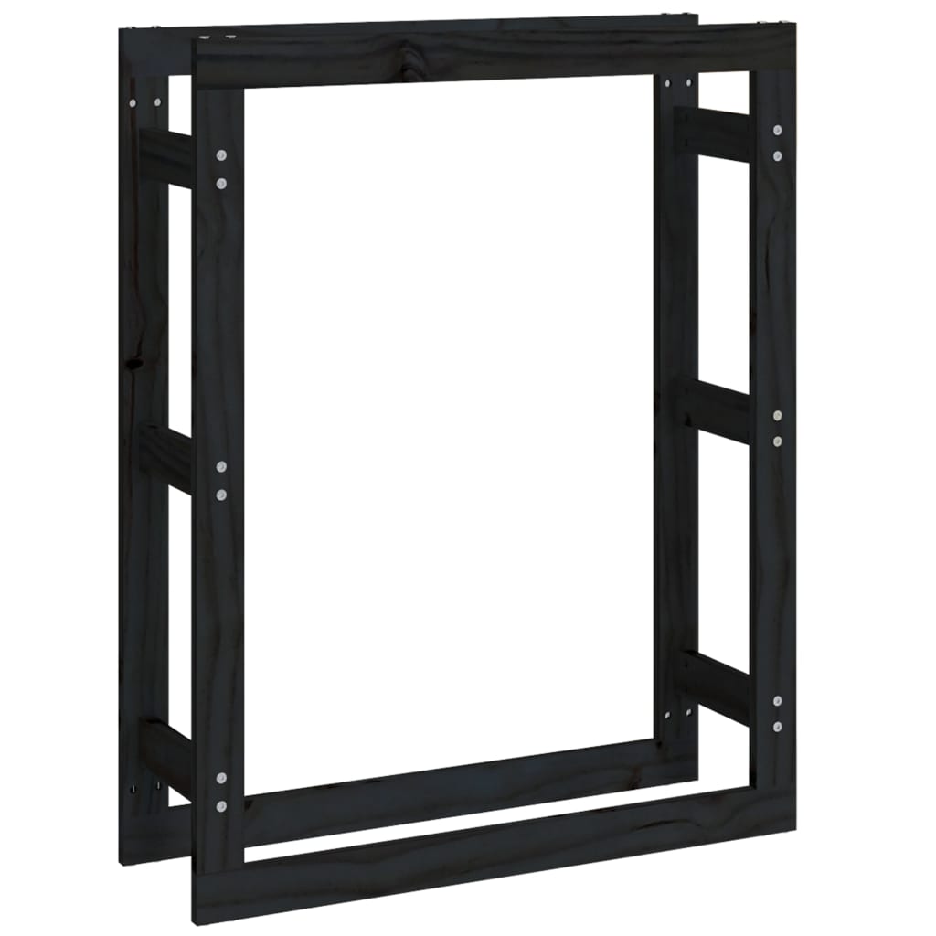Vidaxl pejs 80x25x100 cm Solid fyrretræ sort