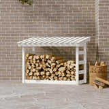 Vidaxl pejs 108x64.5x78 cm Solid fyrretræ hvid