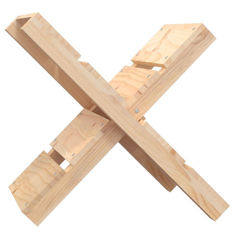 Vidaxl Wood Block Holder 47x39.5x48 cm Solid fyrretræ