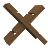 Vidaxl Houtblock Holder 47x39.5x48 cm Solid fyrretræ honningbrun