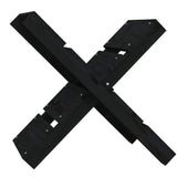 Vidaxl Wood Block Holder 47x39.5x48 cm Solid fyrretræ sort