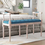 Vidaxl bankje 110x40x70 cm fluweel blauw