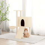 Vidaxl Cat møbler med sisal skrabe stolper 96 cm creme -farvet