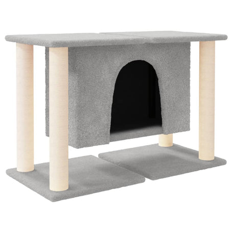 Vidaxl kattemøbler med sisal skrabe stillinger 50 cm lysegrå