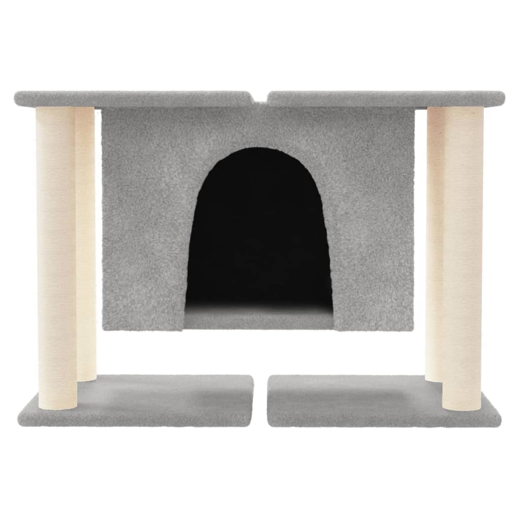 Vidaxl kattemøbler med sisal skrabe stillinger 50 cm lysegrå