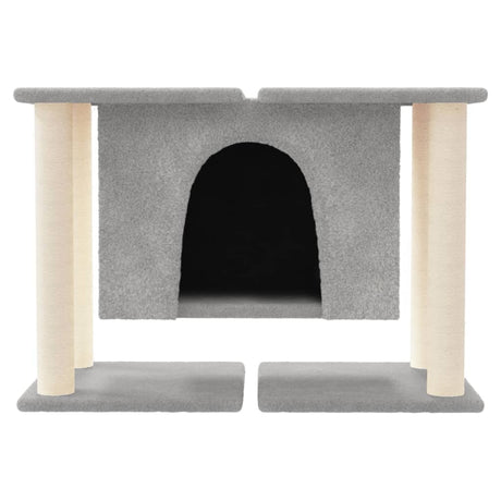 Vidaxl kattemøbler med sisal skrabe stillinger 50 cm lysegrå