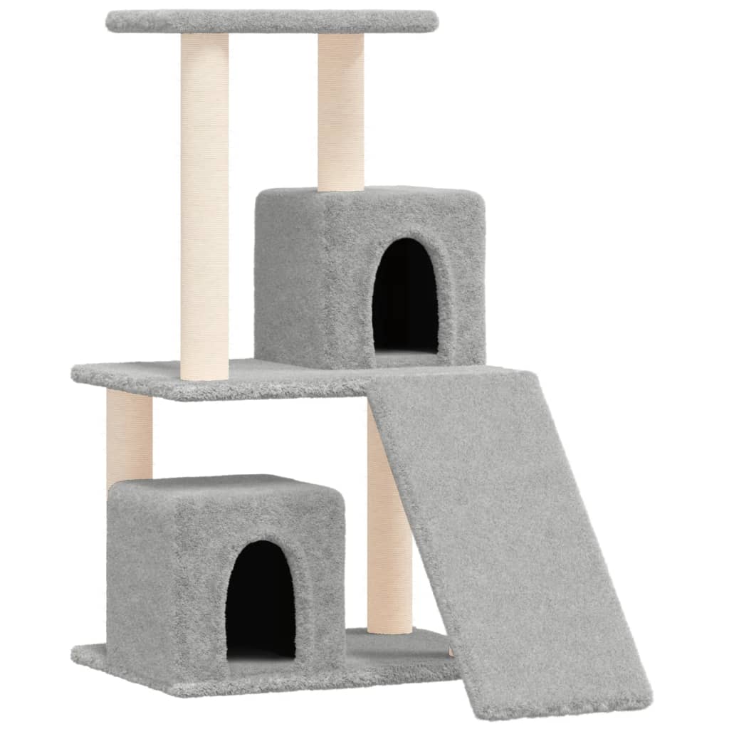 Vidaxl kattemøbler med sisal skrabe stillinger 82 cm lysegrå