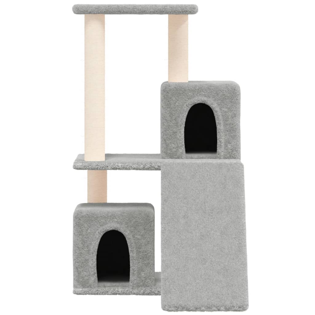 Vidaxl kattemøbler med sisal skrabe stillinger 82 cm lysegrå
