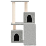 Vidaxl kattemøbler med sisal skrabe stillinger 82 cm lysegrå
