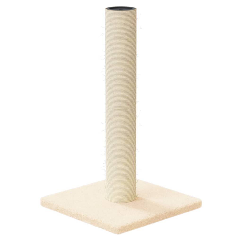 Vidaxl skrabe post 22x22x45 cm creme -farvet