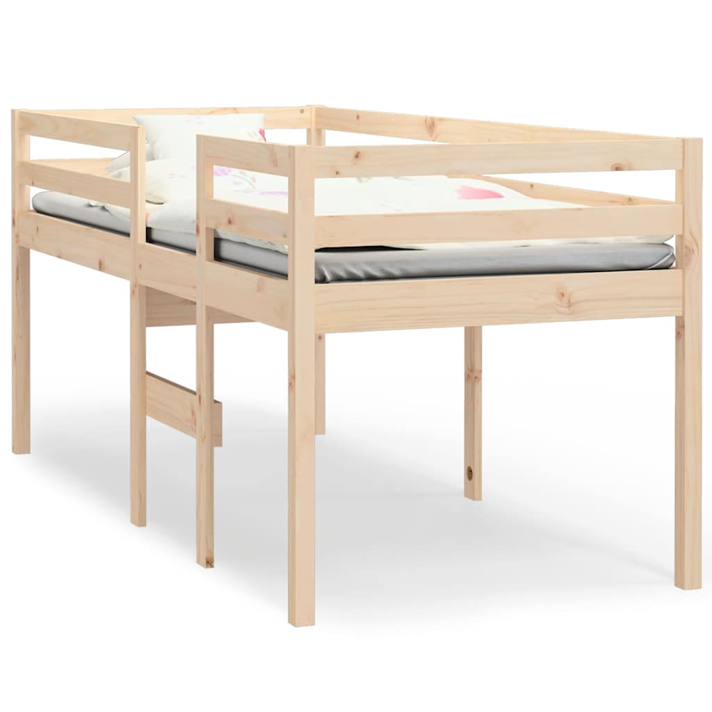 Vidaxl hoogslaper massief grenenhout 90x190 cm