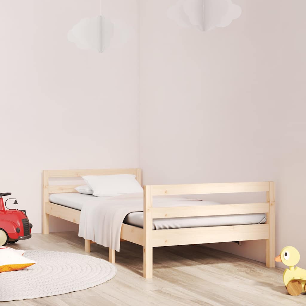 Vidaxl bedframe zonder matras massief grenenhout 75x190 cm