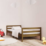 Vidaxl bedframe 75x190 cm massief grenenhout honingbruin