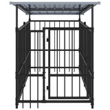 Vidaxl Dog Kennel med tag 1,88 m² stål