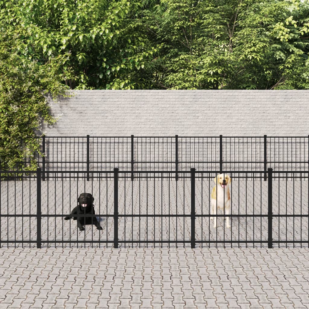 Vidaxl Hondkensne 59,28 m² stål
