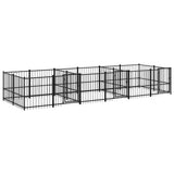 Vidaxl Dog Kennel til udvendig 11,26 m² stål