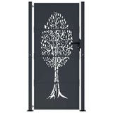VidaXL låge 100x175 cm med trædesign stål antracit