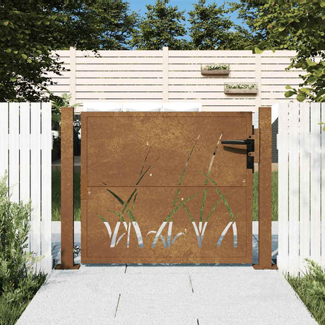 Vidaxxl portgræsdesign 100x75 cm cortenstål