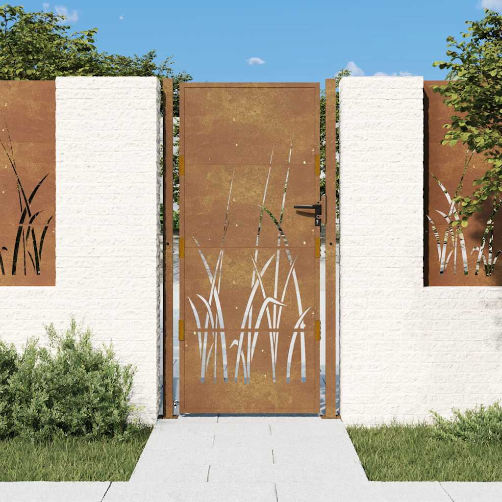 Vidaxxl portgræsdesign 100x175 cm cortenstål