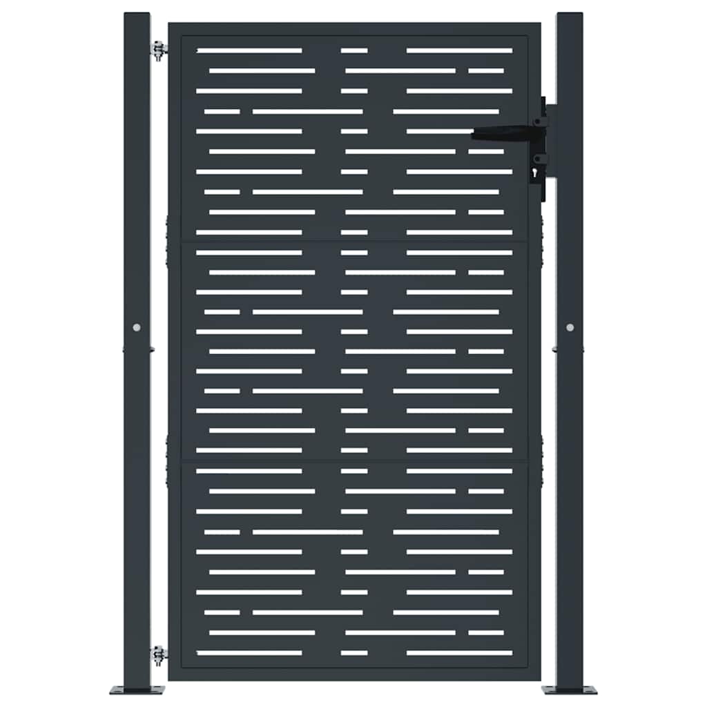 VidaXL låge 100x150 cm med firkantet stål antracit